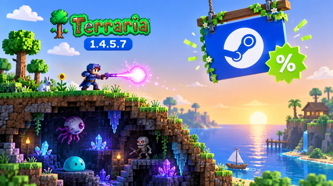 Обновление Terraria 1.4.5.7 и летняя распродажа в Steam