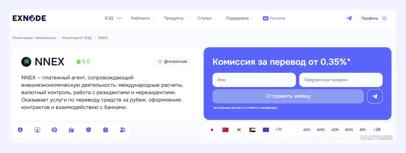 Скриншот: NNEX
