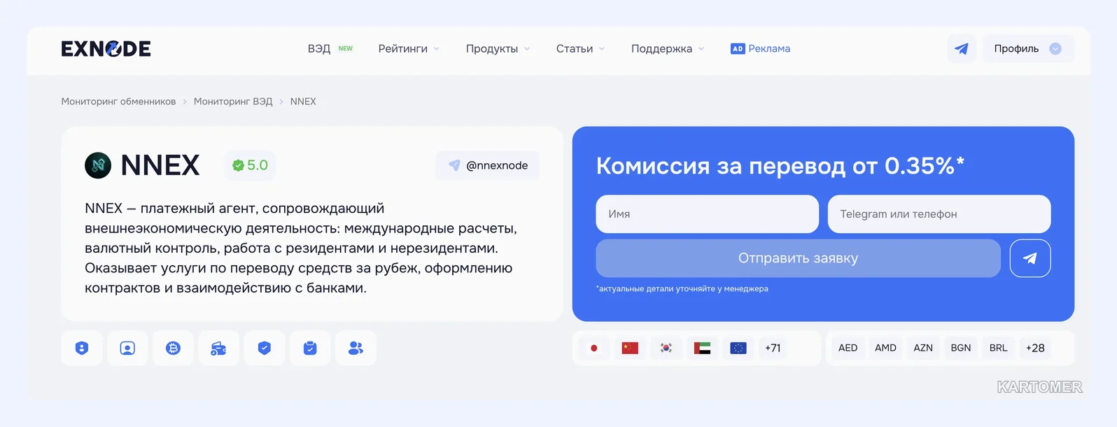 Скриншот: NNEX