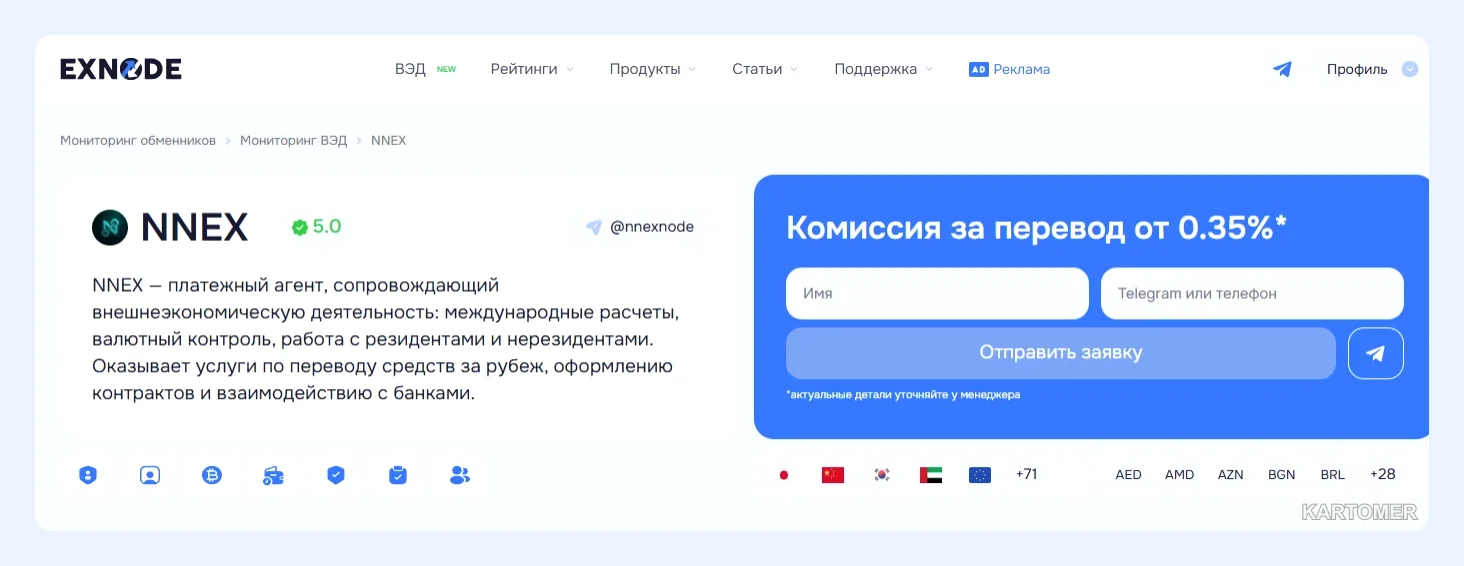 Скриншот: NNEX