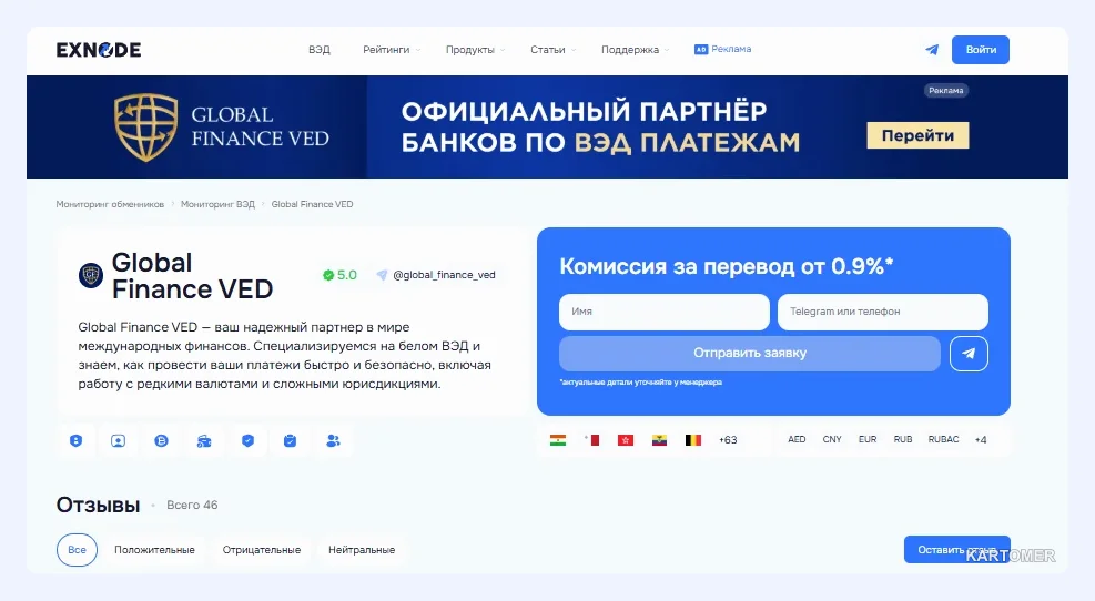 Скриншот: 1. Global Finance — для крупных регулярных платежей