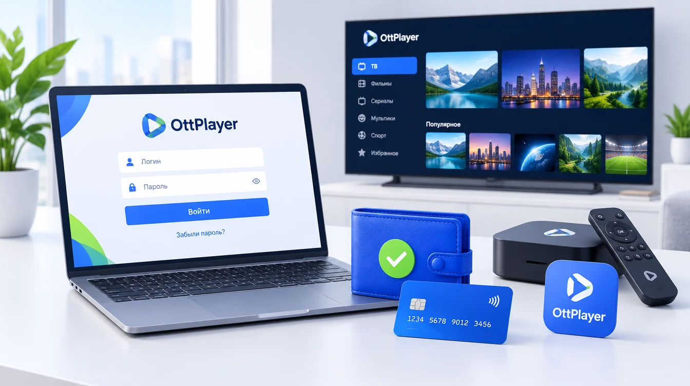 OttPlayer: личный кабинет, вход и пополнение подписки в 2026 году