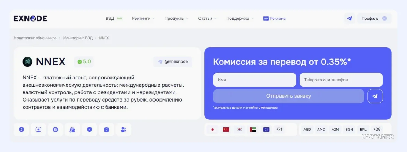 Скриншот: NNEX