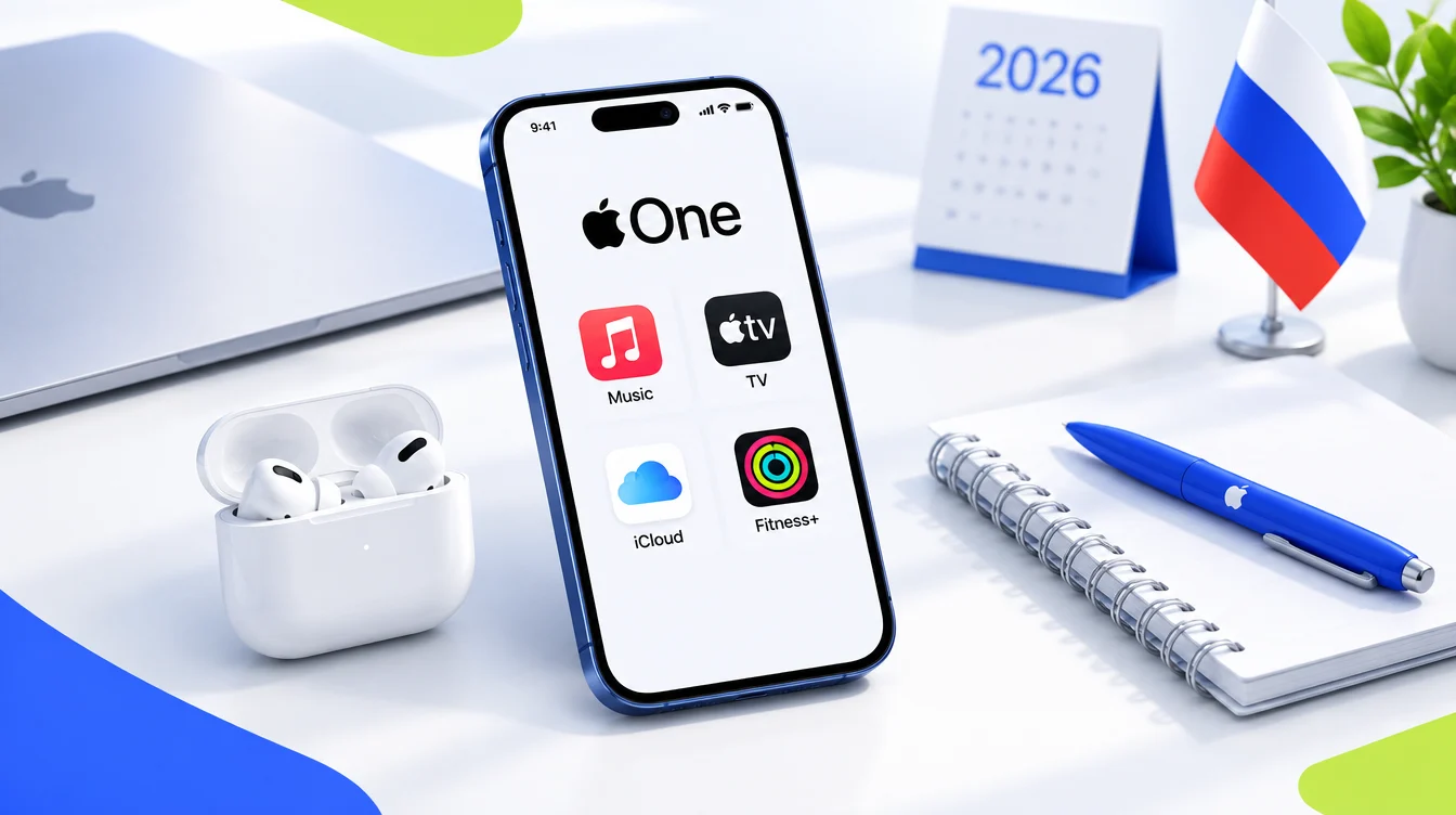 Подписка Apple One в 2026 году: что входит, сколько стоит и как оплатить из России
