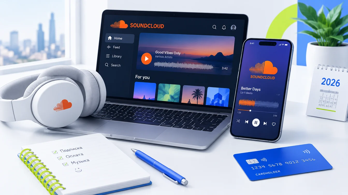Подписка SoundCloud — как оформить и оплатить в России в 2026 году