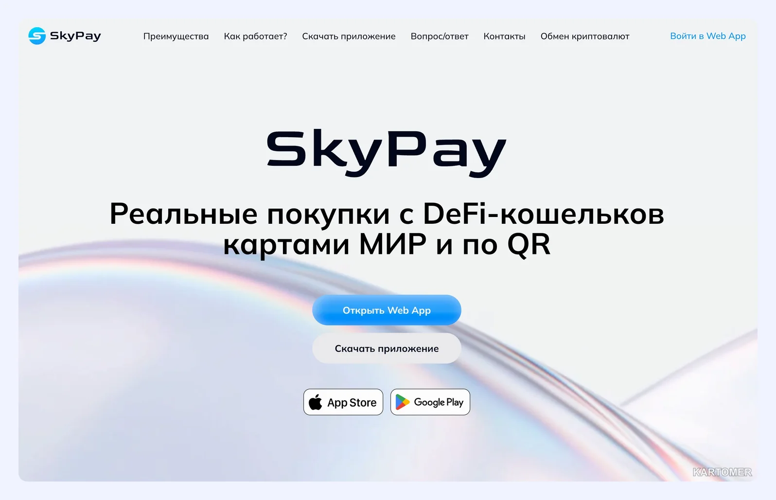 Скриншот: SkyPay