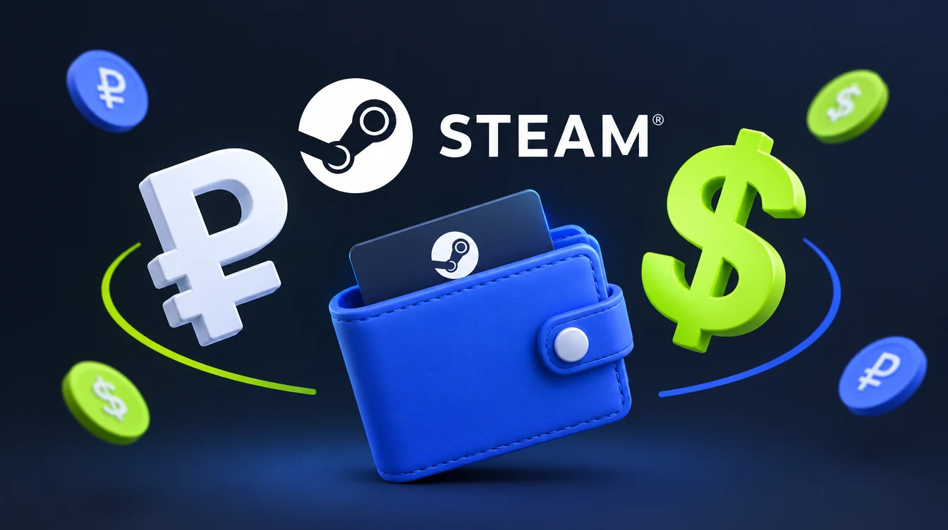 Пополнить кошелек Steam в 2026 году: Топ 10 лучших сервисов