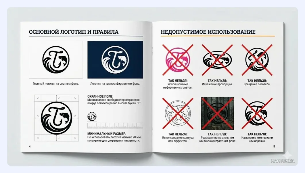 Скриншот: Кейс 3. Брендбук для рыболовного магазина
