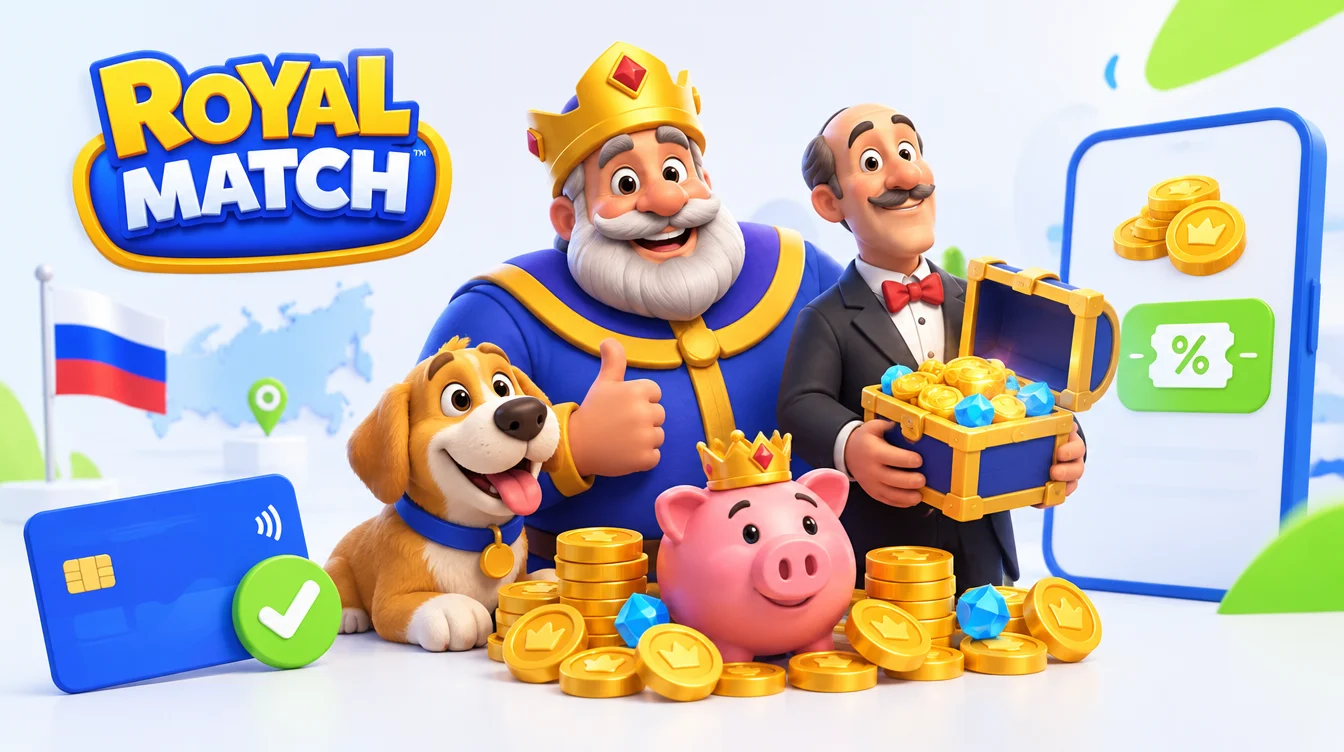Royal Match: как оплатить игру из России 2026, купить монеты и получить промокод