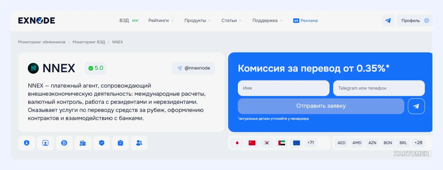 Скриншот: NNEX