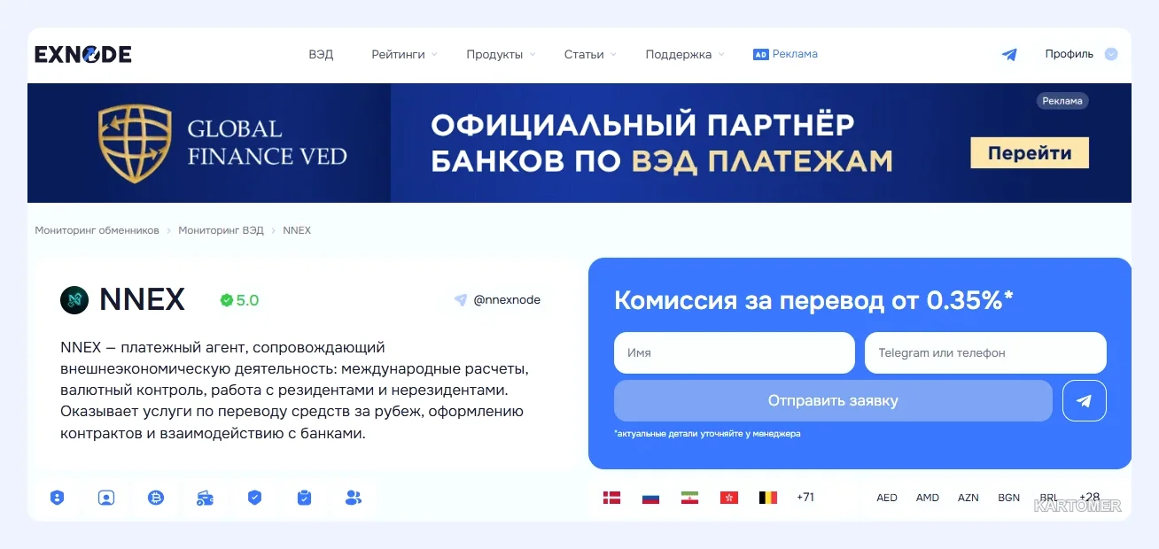 Скриншот: NNEX