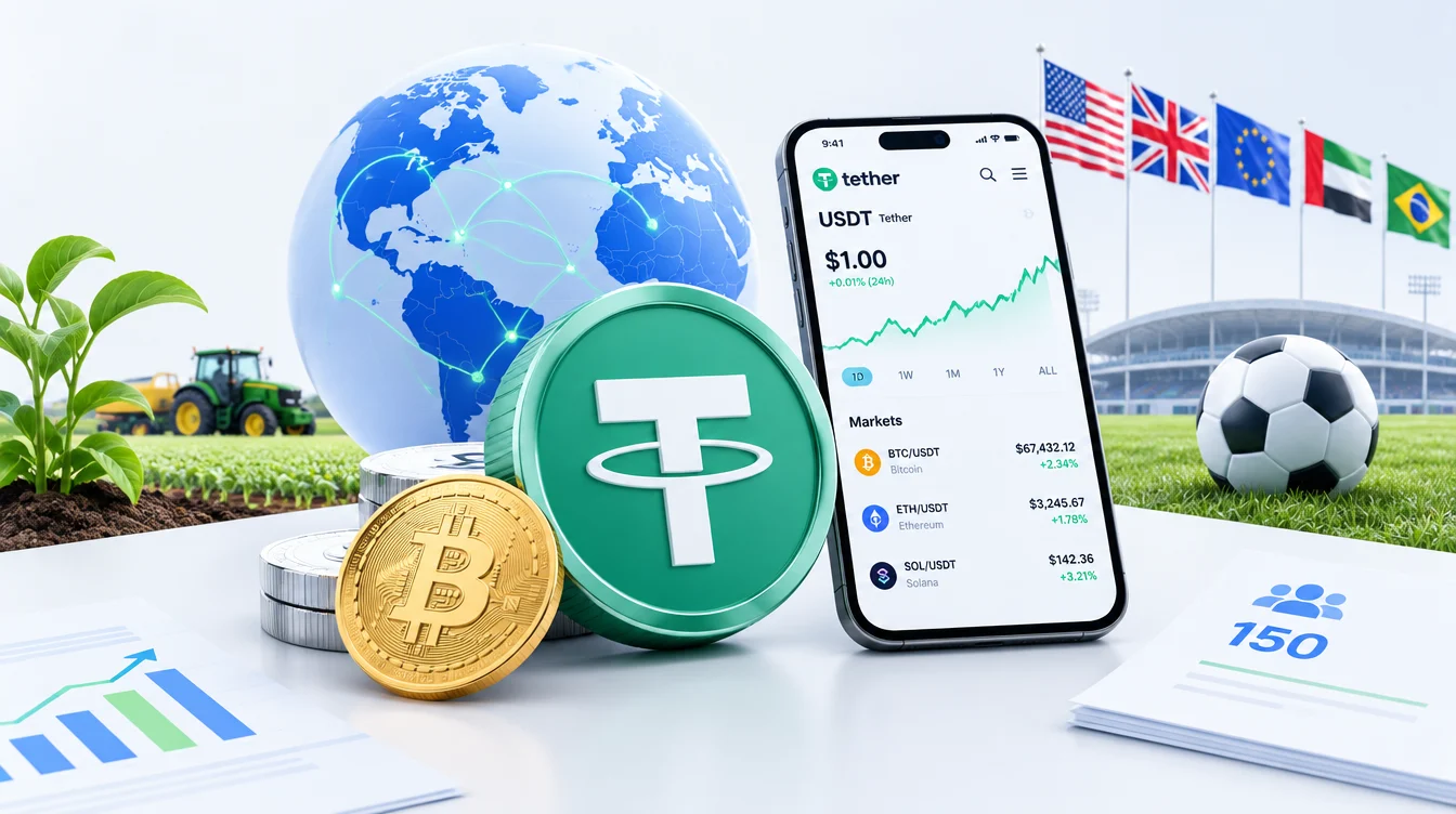 Tether скупает мир: зачем эмитент USDT нанимает 150 человек и лезет в агробизнес и футбол