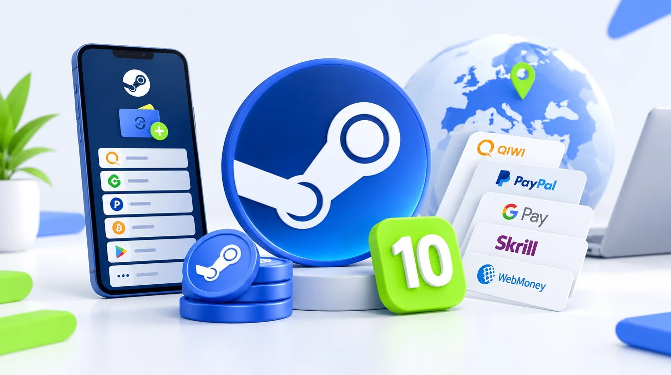ТОП-10 сервисов для пополнения баланса Steam в 2026 году