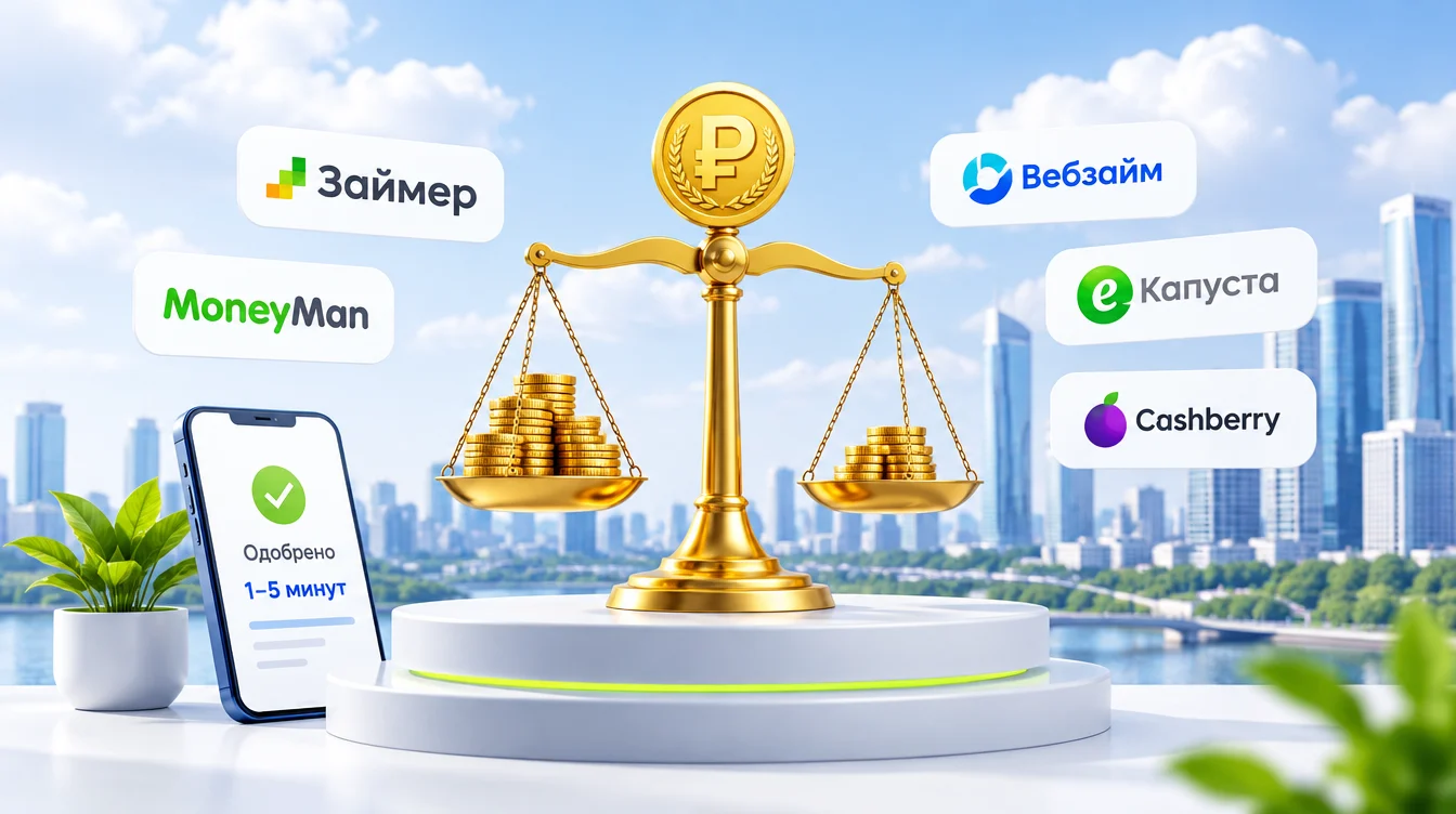 Топ займов: лучшие МФО с одобрением за 1–5 минут (актуальный список)