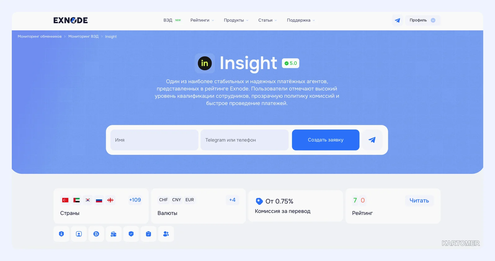Скриншот: Insight — для ИП и компаний
