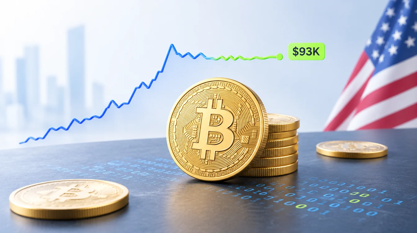 Цена биткоина: стабилизация около $93 тыс. после резкого отскока