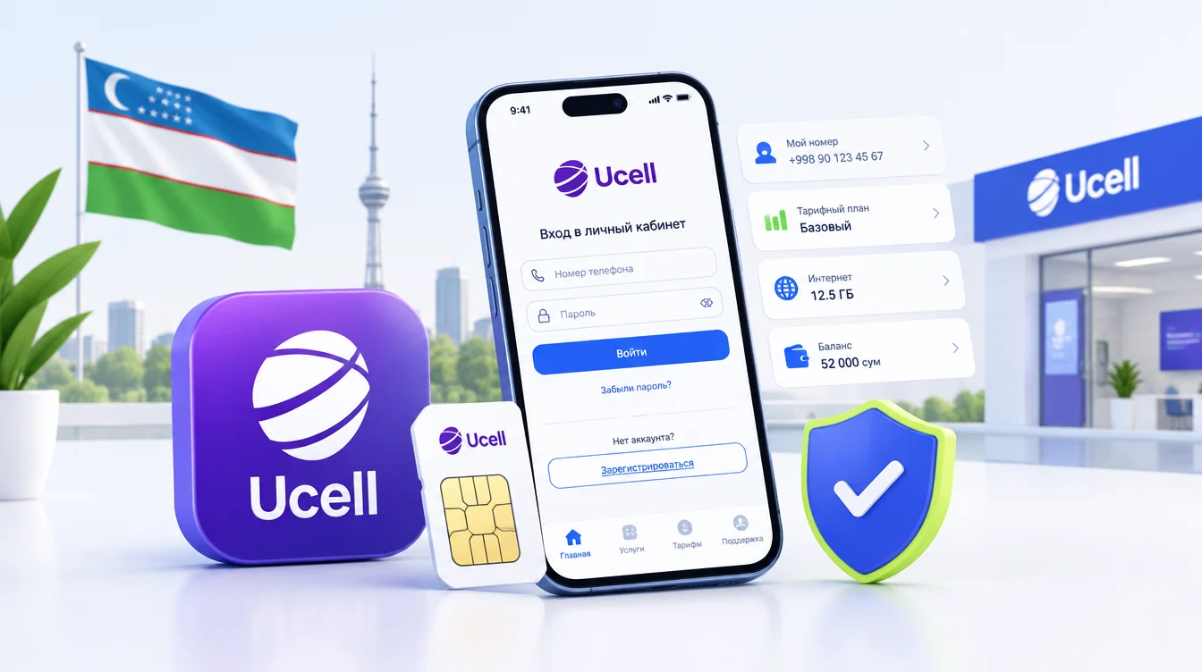 Ucell личный кабинет: вход, регистрация и управление номером в 2026 году