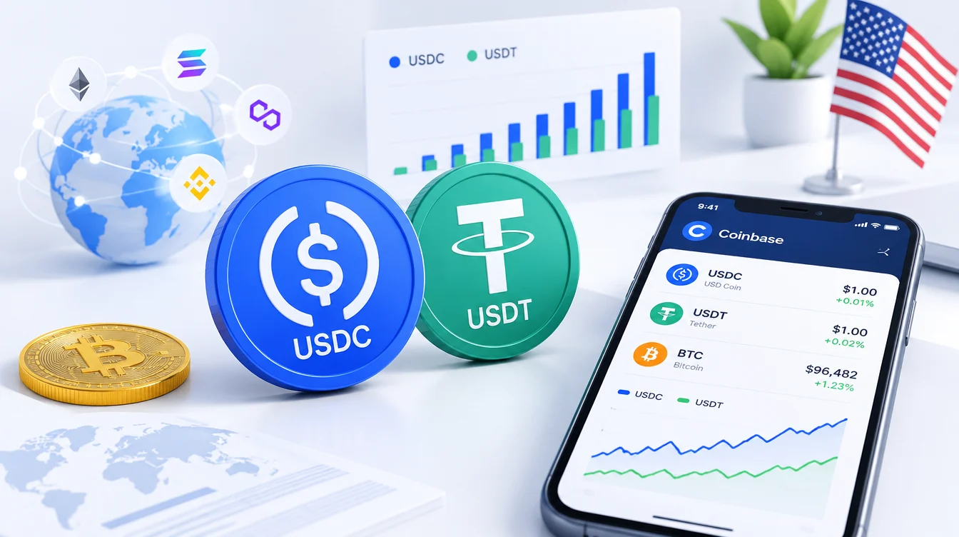 USDC обогнал USDT: как меняется карта стейблкоинов и сетей в 2026 году