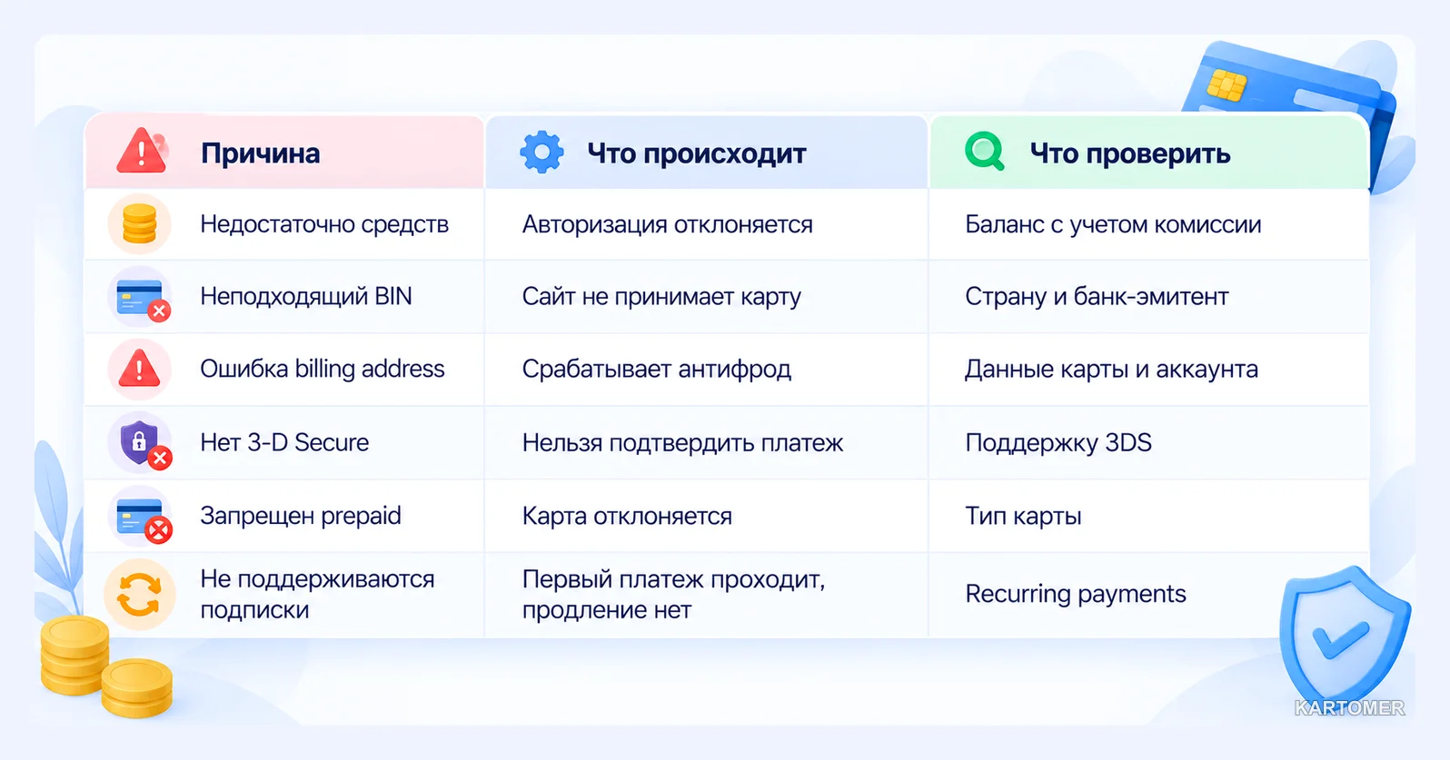 Скриншот: Почему платеж по виртуальной карте может не пройти