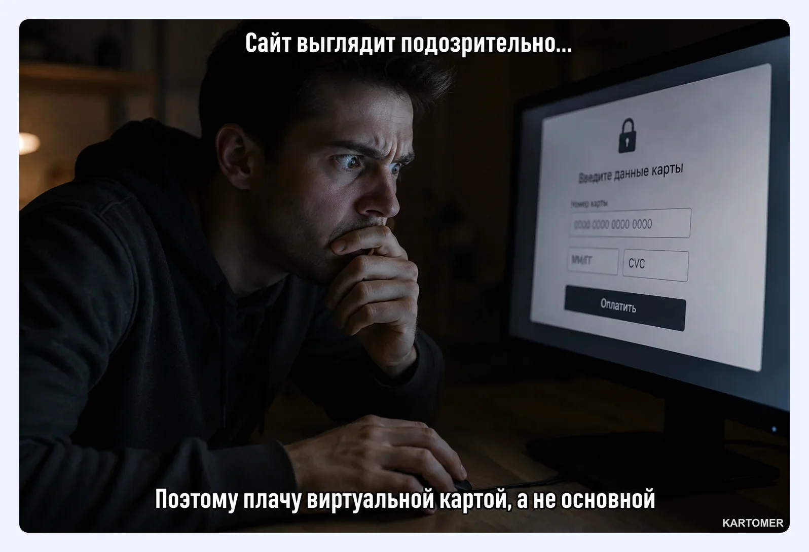 Скриншот: Как оформить виртуальную карту Яндекс