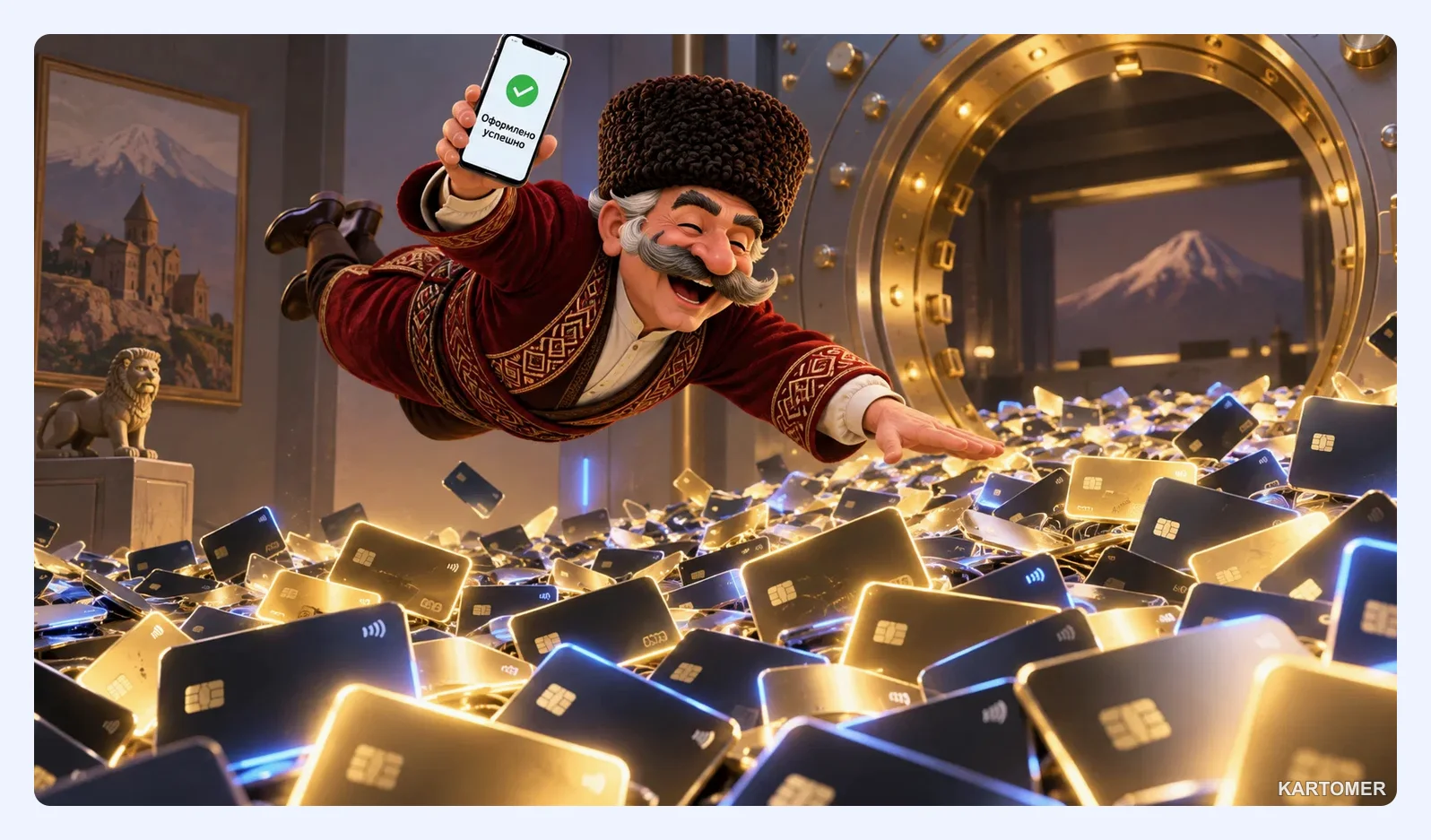 Скриншот: Как оформить виртуальную карту