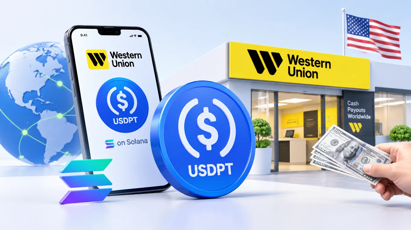 Western Union выпускает стейблкоин USDPT на Solana: цифровой доллар с выдачей наличных в 360 000 отделений