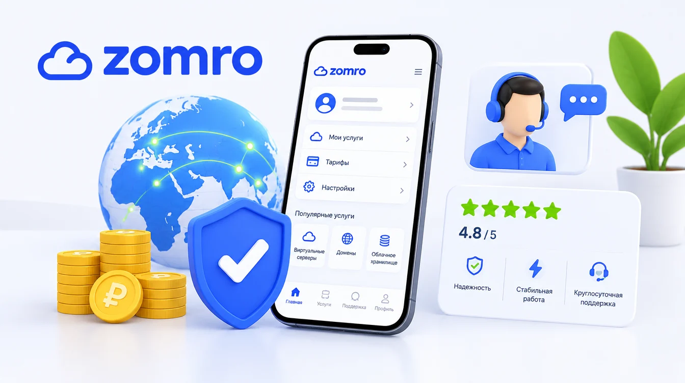 Zomro.com: полный обзор личного кабинета, услуг и тарифов в 2026 году